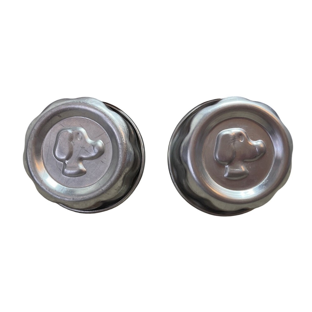 Dog Treat Molds Embossed Canine Puppy Head Aluminum‎ Bakeware Cupcake Muffin